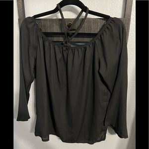 Black off the Shoulder Blouse